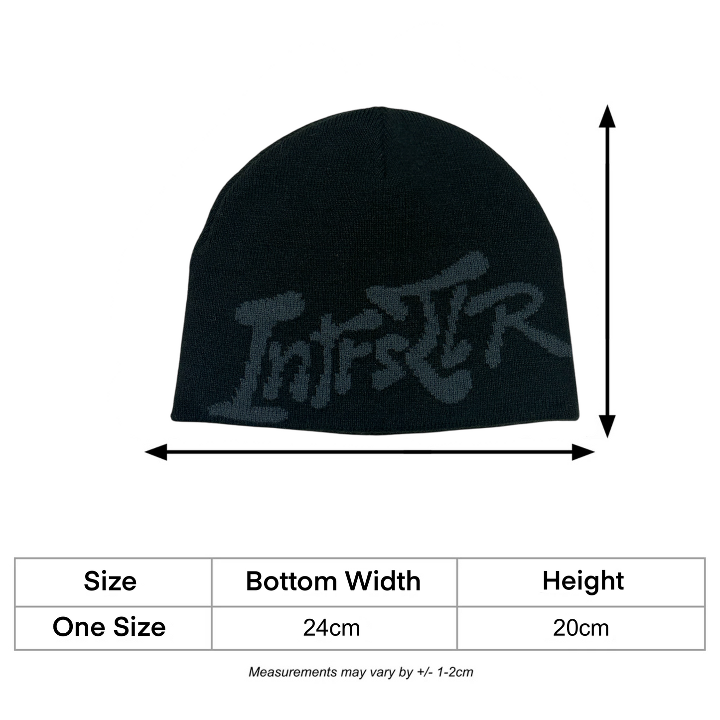 REVERSIBLE SCRIPT LOGO BEANIE